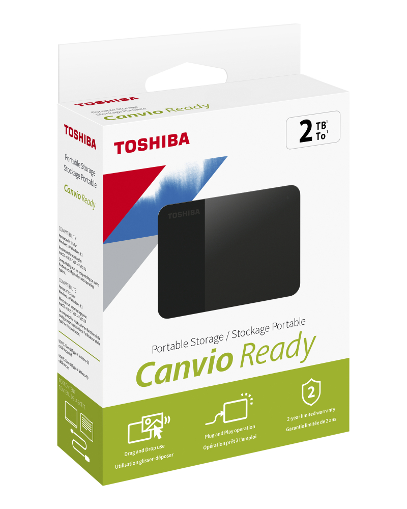2TB CANVIO READY 2.5\" USB3.2 G1 TOSHIBA HDTP320EK3AA