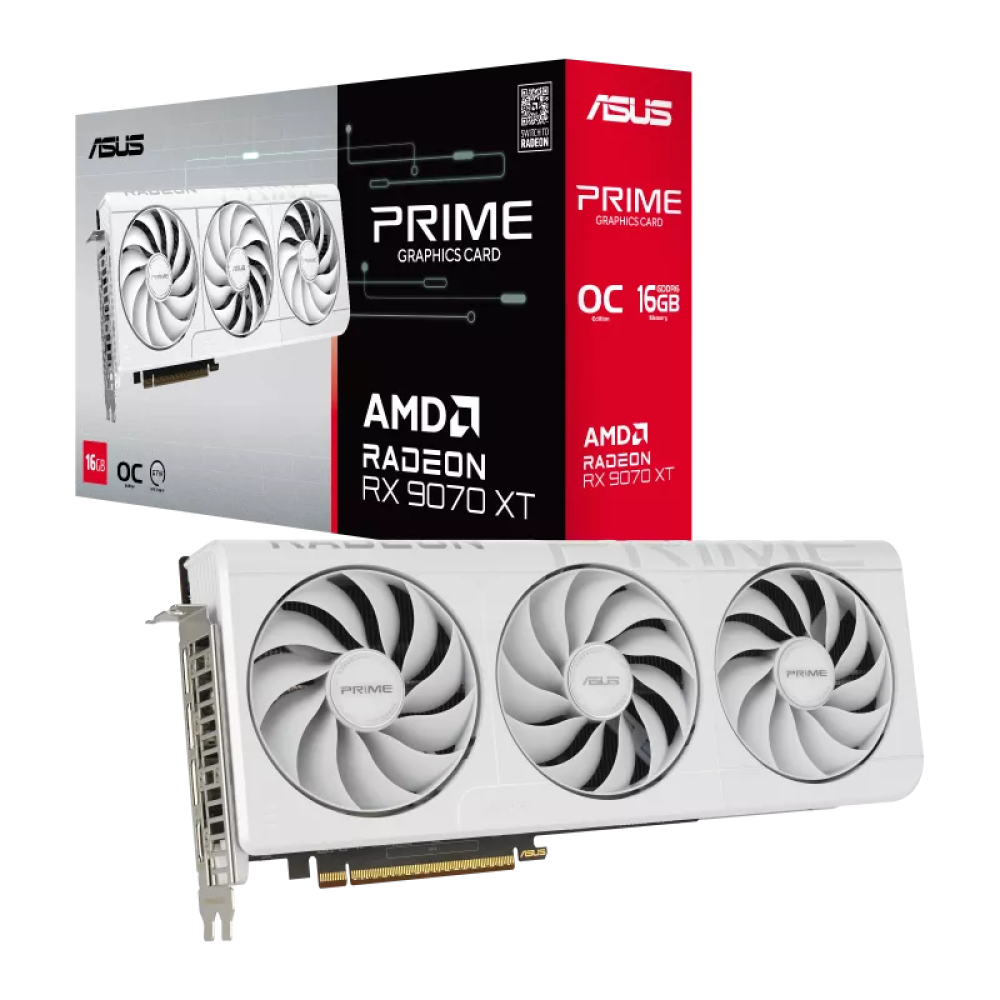 ASUS PRIME RX9070XT WHITE 256Bit 16GB VGA