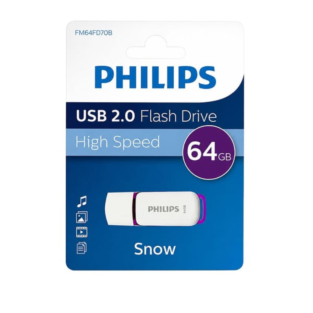 PHILIPS 64GB USB 2.0 25/10MB/S FM64FD70B/00