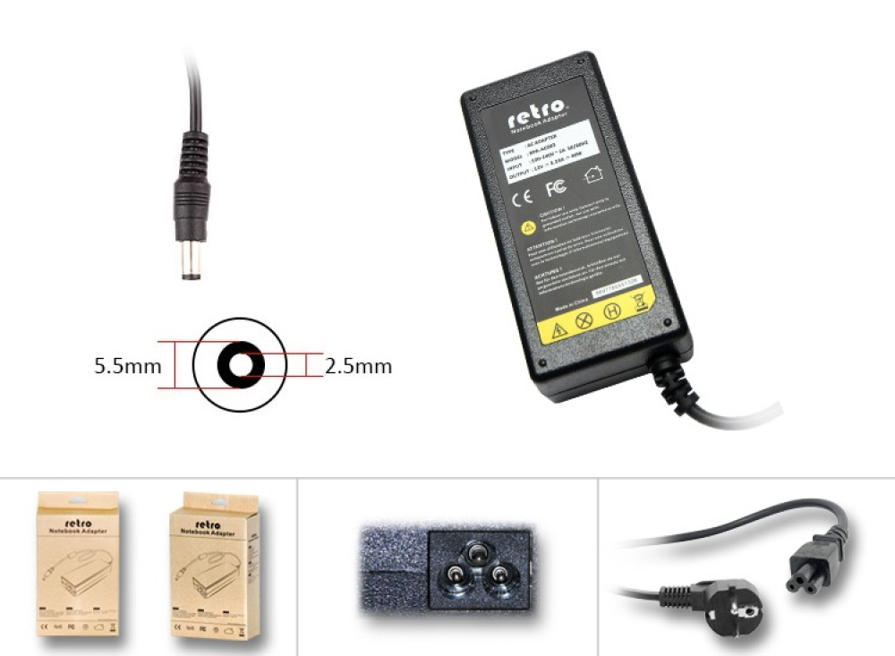 RETRO 12V 3.3A 40W Lcd Monitör Adaptörü