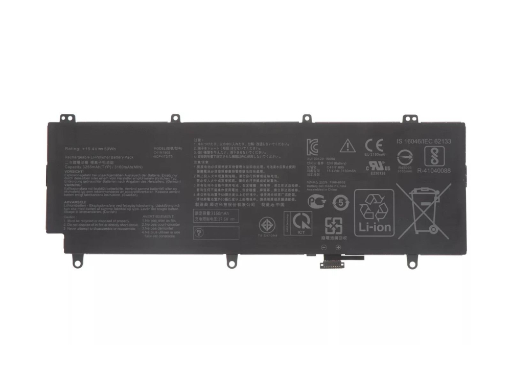 RETRO Asus C41N1805 Notebook Bataryası - 50Wh