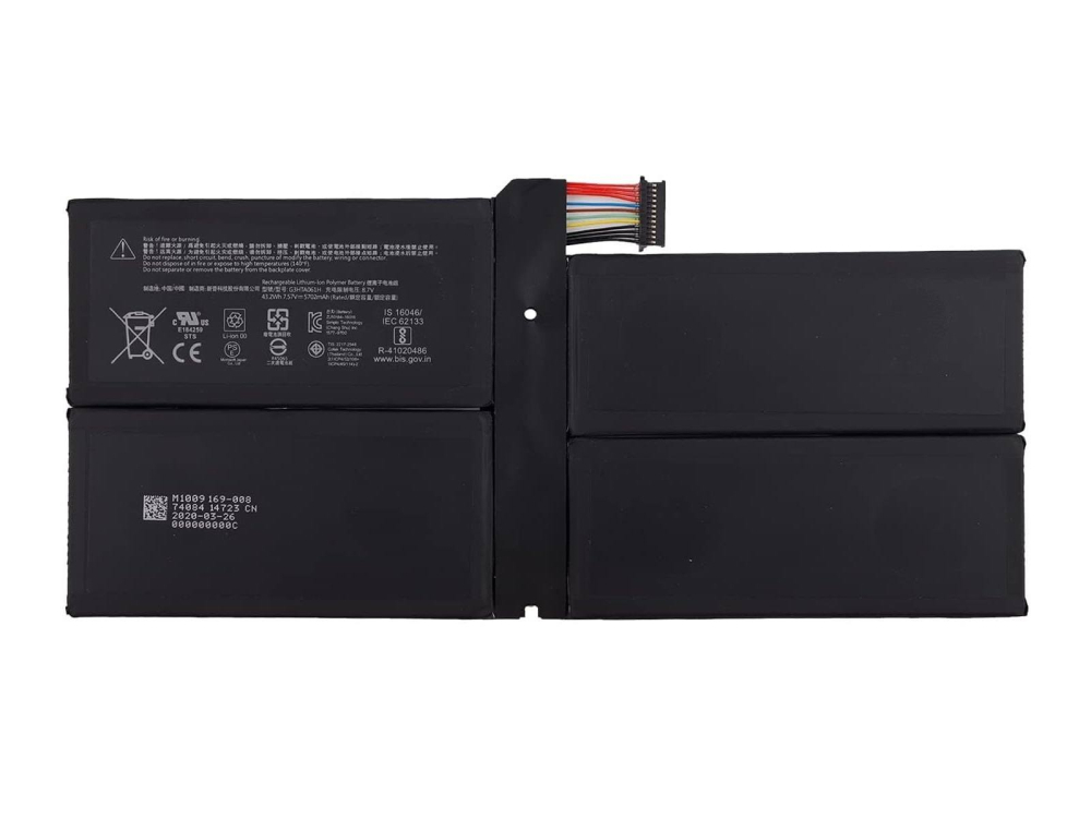 RETRO Microsoft Surface Pro 7, G3HTA061H Tablet Bataryası