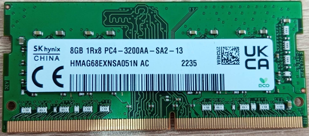 SK Hynix 8GB DDR4 3200MHZ Notebook Ram
