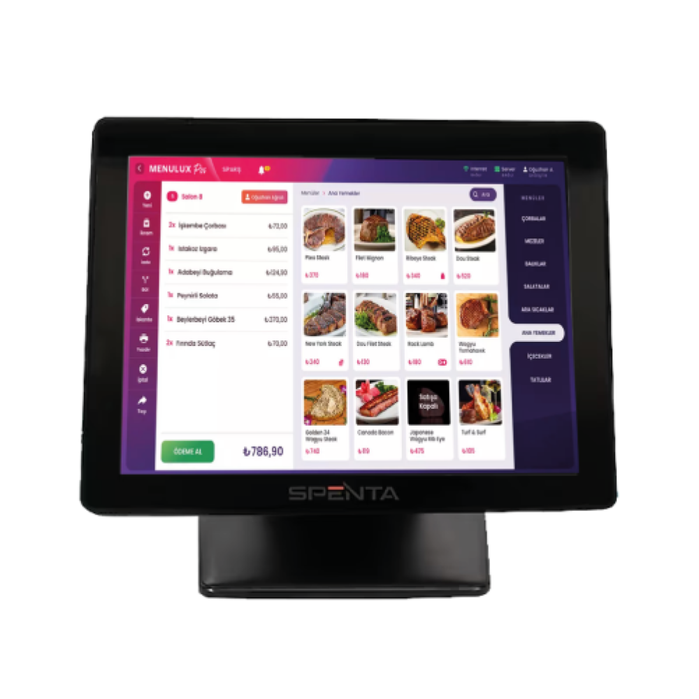SPENTA SP-156I I5 4.N 8GB 128GB SSD 15.6" DOKUNMATIK W11P POS PC