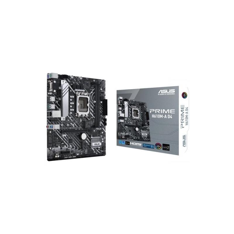 ASUS PRIME H610M-A D4 DDR4 3200(OC) VGA HDMI DP M.2 mATX 1700p