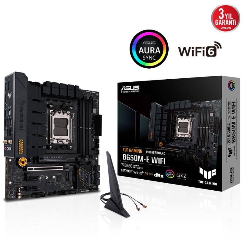 ASUS TUF GAMING B650M-E WIFI DDR5 6400+(OC) DP HDMI M.2 AM5