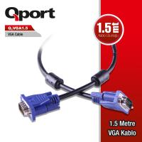 QPORT Q-VGA1.5 15 PİN VGA KABLO 1.5 MT