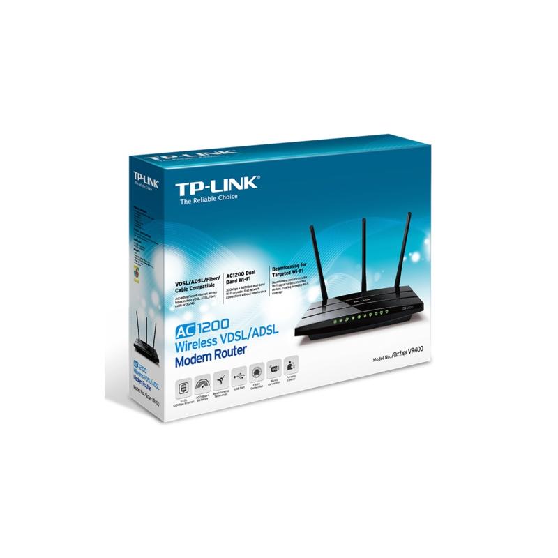TP-Link Archer-VR400 AC1200 VDSL/ADSL Modem Router