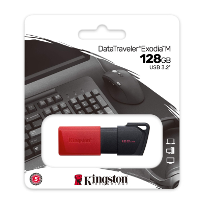 128GB USB3.2 DTXM/128GB Exodia M KINGSTON - Usb Bellekler