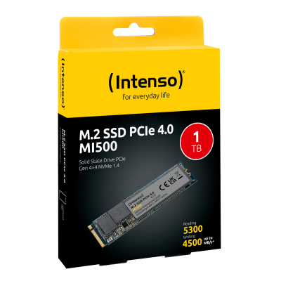 1TB INTENSO MI500 3836460 GEN 4X4 5300/4500MB/s SSD - SSD Diskler