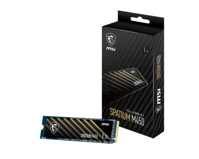 500GB MSI SPATIUM M450 PCIE 4.0 NVME M.2 V1 3000/2000MB/s - SSD Diskler