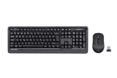 A4 TECH FG1010 F USB GRİ KLAVYE+MOUSE KABLOSUZ SET - Klavye Mouse Set
