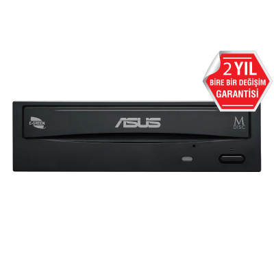ASUS DVD RW-24D5MT 24X SATA SİYAH BULK - Optik Sürücüler