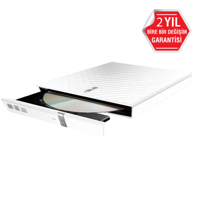ASUS DVD SDRW-08D2S-U LITE SLIM USB 2.0 BEYAZ - Optik Sürücüler