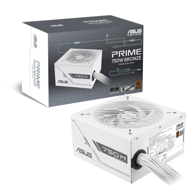 ASUS PRIME 750B WHITE BRONZE 750W, 80+ 135MM FAN GÜÇ KAYNAĞI - Güç Kaynakları