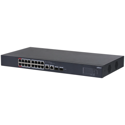 DAHUA CS4218-16ET-240 16 PORT 16XFE-2XGE-2XGE/SFP YÖNETİLEBİLİR MEGABİT 240W POE SWİTCH - Switch
