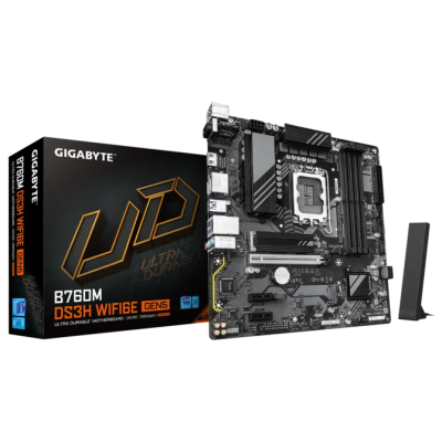 GIGABYTE B760M DS3H WIFI6E GEN5 HDMI VGA DP 1700P - Anakartlar