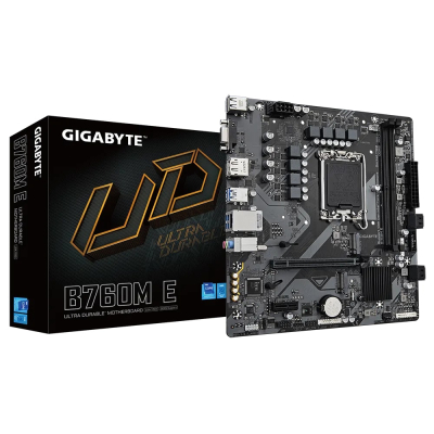 GIGABYTE B760M-E DDR5 HDMI VGA DP USB 1700P - Anakartlar