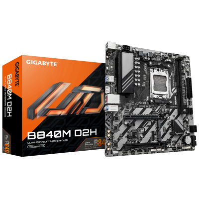 GIGABYTE B840M D2H DDR5 HDMI M.2 MATX AM5 - Anakartlar