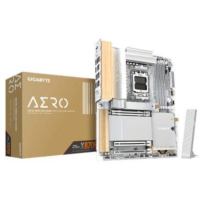 GIGABYTE X870E AERO X WOOD DDR5 M.2 HDMI DP ATX AM5 - Anakartlar
