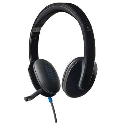 LOGITECH H540 USB KABLOLU KULAKLIK SİYAH 981-000480 - Kulaklık ve Mikrofon