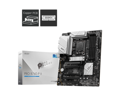 MSI PRO B760-P II DDR5 7000(OC) M.2 USB3.2 HDMI ATX 1700P - Anakartlar