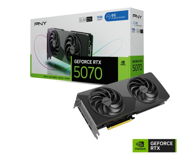 PNY GeForce RTX 5070 OC 12GB Dual-Fan Slim GDDR7 192Bit (VCG507012DFSXPB1-O) - Ekran Kartları
