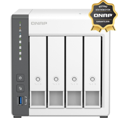 QNAP TS-433-4G 4 YUVALI 4GB DEPOLAMA ÜNİTESİ (Resmi Distribütör Garantili) - Depolama Üniteleri