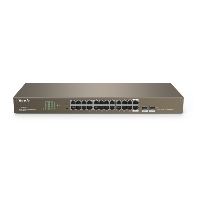 TENDA TEG1024F 24PORT 2SFP 10/100/1000 GIGABIT SWITCH - Switch