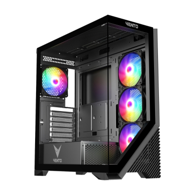 VENTO VG4202FL 750W GEN5&ATX3.0 PSU SIYAH KASA - Kasalar